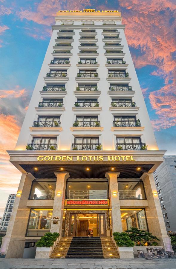 Golden Lotus Hotel Da Nang - Rooftop Bar Sea View מראה חיצוני תמונה
